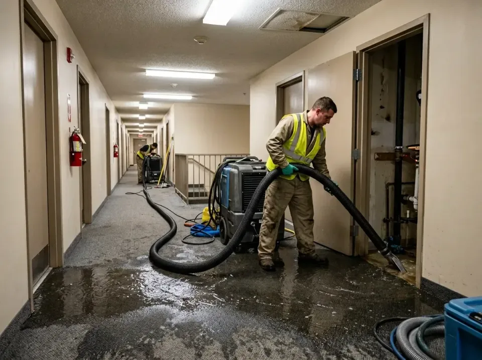 multi-unit-apartment-hallway-f-005 — frequently asked questions, Emergency Burst Pipe Water Extraction & Removal in Lake Pro…